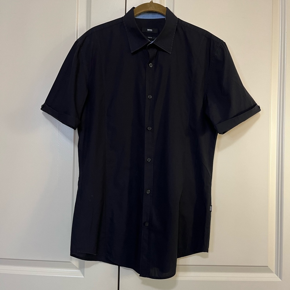 Boss Men's Black Short Sleeve Shirt